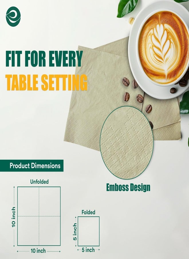 ECO SOUL 100% Compostable Bamboo Paper Napkin | Napkins Paper Everyday, Hand Paper Napkin (1, 250 Napkins set) - Image 2